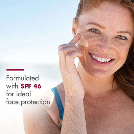 Solar Blocker Face UV SPF 46/40 Face Sunscreen Tinted Broad-Spectrum Makeup Isolation Face Sunscreen for Sensitive Skin 1.7 oz - Image 4