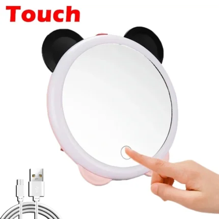 10x Magnifying Makeup Mirror 14 Led Lighted Flexible Mirrors Touch Screen Vanity Mirror Portable Dressing Table Cosmetic Mirrors - Image 11