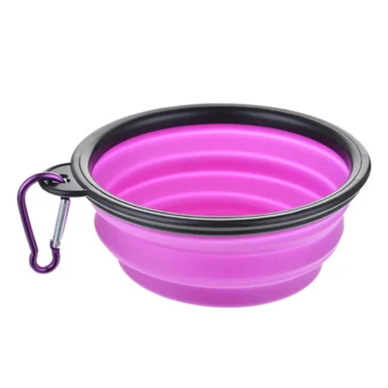 350/1000ml Large Collapsible Dog Pet Folding Silicone Bowl Outdoor Travel Portable Puppy Food Container Feeder Dish Bowl - Image 9