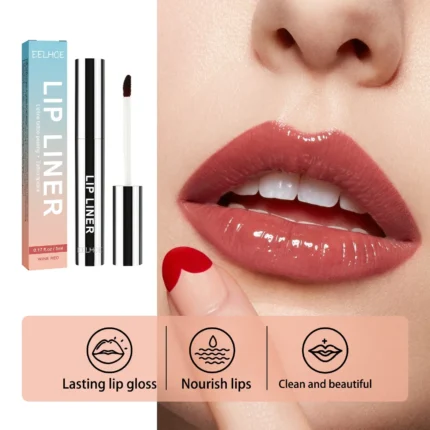 EELHOE Lip Liner Tattoo Peel off Lip Stain Matte Finish Waterproof 24-Hour Permanent Lipstick Tint for Lips Makeup Lip Liner Set - Image 4
