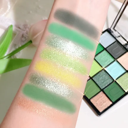 16 Colors Eyeshadow Palette, Koi Mermaid Palette, Wizard of Oz, Pearlescent Matte, Fine Glitter, Macaron Eyeshadow - Image 12