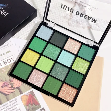 16 Colors Eyeshadow Palette, Koi Mermaid Palette, Wizard of Oz, Pearlescent Matte, Fine Glitter, Macaron Eyeshadow - Image 10