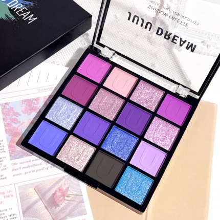 16 Colors Eyeshadow Palette, Koi Mermaid Palette, Wizard of Oz, Pearlescent Matte, Fine Glitter, Macaron Eyeshadow - Image 7