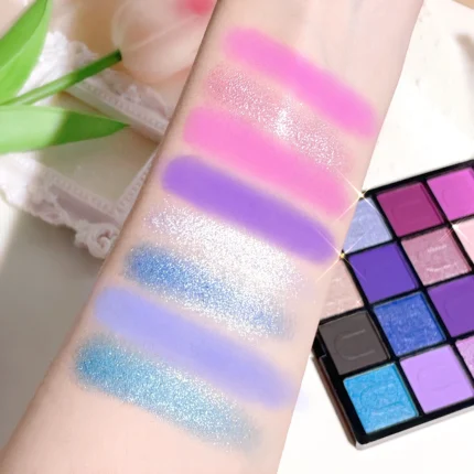 16 Colors Eyeshadow Palette, Koi Mermaid Palette, Wizard of Oz, Pearlescent Matte, Fine Glitter, Macaron Eyeshadow - Image 9