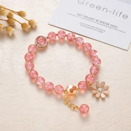 Makersland Cute Popcorn beads Bracelet Friendship Glass Bracelets For Girls Star Moon Cloud Flower Jewelry Accessories Wholesale - Image 24