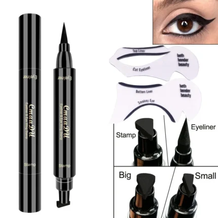 Eyeliner Stamp Cosmetics Liquid Waterproof Eye Liner Pen Lasting Eyeliners with Marker Arrows Stencil Liners Pencil for Eyes