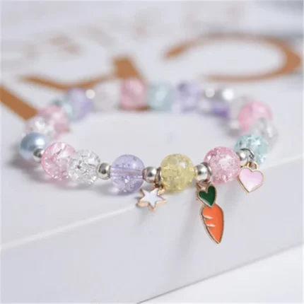 Makersland Cute Popcorn beads Bracelet Friendship Glass Bracelets For Girls Star Moon Cloud Flower Jewelry Accessories Wholesale - Image 44