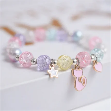 Makersland Cute Popcorn beads Bracelet Friendship Glass Bracelets For Girls Star Moon Cloud Flower Jewelry Accessories Wholesale - Image 42