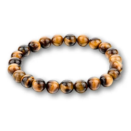 Charm Bracelet Natural Stone Beads 6/8/10mm Volcanic Lava Tiger Eye Beads Elastic Bracelets For Men Women Jewelry pulsera hombre - Image 14