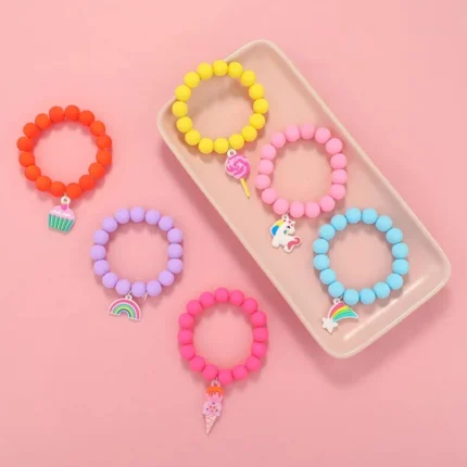 Makersland Cute Popcorn beads Bracelet Friendship Glass Bracelets For Girls Star Moon Cloud Flower Jewelry Accessories Wholesale - Image 5