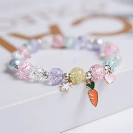 Makersland Cute Popcorn beads Bracelet Friendship Glass Bracelets For Girls Star Moon Cloud Flower Jewelry Accessories Wholesale - Image 49