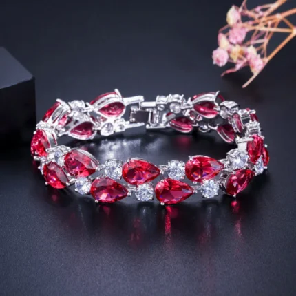 Pera Luxury CZ Green Cubic Zirconia Stone Large Women Charm Bangle Bracelets Bridal Jewelry Accessories for Bridesmaids B029 - Image 15