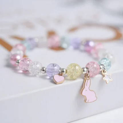 Makersland Cute Popcorn beads Bracelet Friendship Glass Bracelets For Girls Star Moon Cloud Flower Jewelry Accessories Wholesale - Image 54