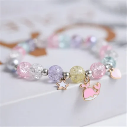 Makersland Cute Popcorn beads Bracelet Friendship Glass Bracelets For Girls Star Moon Cloud Flower Jewelry Accessories Wholesale - Image 46