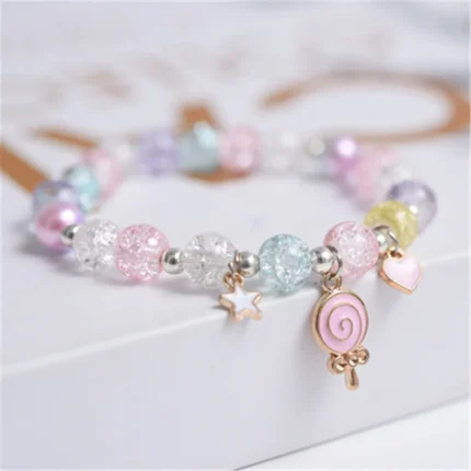 Makersland Cute Popcorn beads Bracelet Friendship Glass Bracelets For Girls Star Moon Cloud Flower Jewelry Accessories Wholesale - Image 8