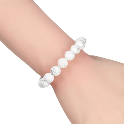 Charm Bracelet Natural Stone Beads 6/8/10mm Volcanic Lava Tiger Eye Beads Elastic Bracelets For Men Women Jewelry pulsera hombre - Image 44