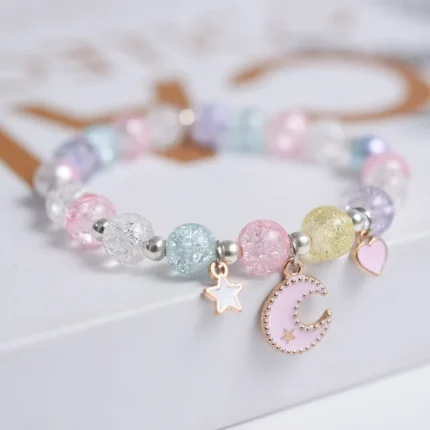 Makersland Cute Popcorn beads Bracelet Friendship Glass Bracelets For Girls Star Moon Cloud Flower Jewelry Accessories Wholesale - Image 52