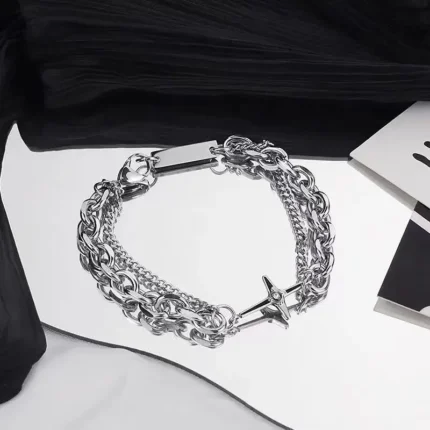 5Pcs Set Gold/Silver Color Fashion Charm Bracelet Women Retro Glossy Geometric Metal Twist Chain Bangles Bracelet Set Jewelry - Image 110