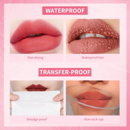 6Colors Water Lip Stain Moisturizing Lip Glaze Long Lasting Lip Ink Face Lip Dual Purpose Waterproof Liquid Cosmetic Makeup - Image 4