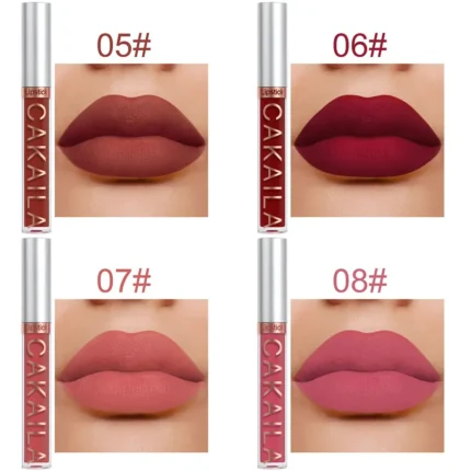 Liquid Matte Lip Gloss Kit Hydrating Lipstick Gift Set 24 Hour Water Resistant Korean Lip Tint Makeup For Women Cosmetic Lip Ink - Image 13