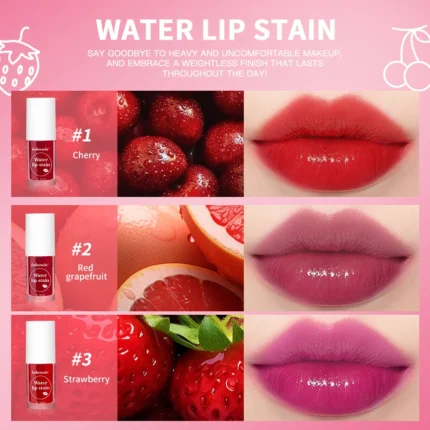 6Colors Water Lip Stain Moisturizing Lip Glaze Long Lasting Lip Ink Face Lip Dual Purpose Waterproof Liquid Cosmetic Makeup - Image 14