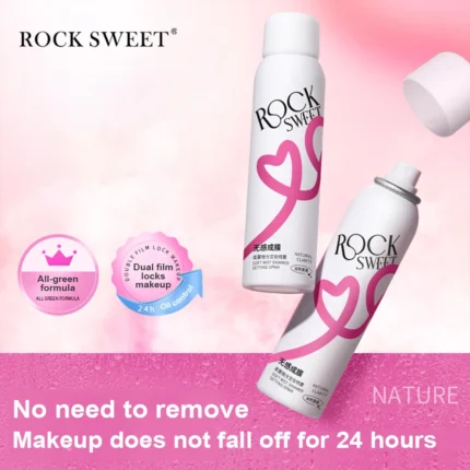 ROCK SWEET Makeup Setting Spray Long Lasting Oil Control, Waterproof & Sweatproof, Easy to Carry - Image 3