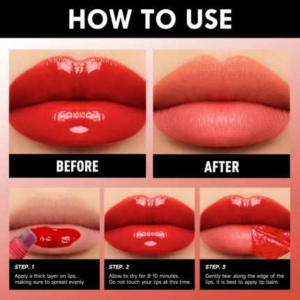 Lasting Matte Lip Gloss-Peel-off Tattoos，Long-Lasting Waterproof Lipstick, Berry & Mixed Shades - Image 21
