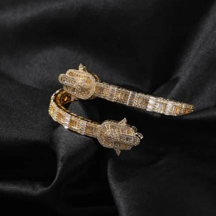 Uwin Hand Bracelet Prong Setting Bling Cubic Zirconia Baguette Cz Cuff Bangle Luxury Gift For Women Hip Hop Jewelry - Image 11