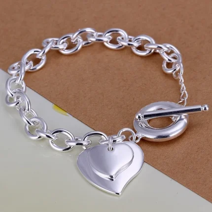 Noble 925 Sterling Silver Square Solid Chain Bracelet For Women Men Charm Party Gift Wedding Fashion Jewelry - Image 21