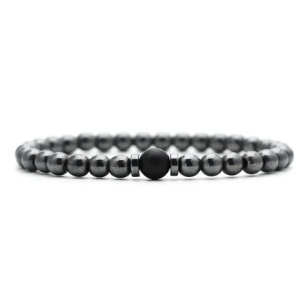 New In Unique Men Bracelet Set Luxury Black Zirconia Braclet Homme Natural Lava Tiger Eyes Stone Braslet Beaded Accessories Gift - Image 5