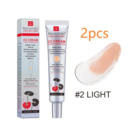 45ml Color Correcting CC Cream Facial Centella Asiatica Repair BB Cream Natural Concealer Whitening Liquid Foundation Cosmetics - Image 7