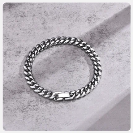 Vnox 6/8/10/12mm Cuban Chain Bracelets for Men Women, Solid Stainless Steel Curb Link Chain Wristband Jewelry - Image 14