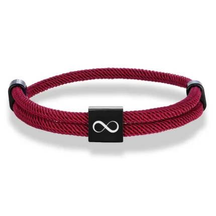 MKENDN Classic Men Infinity Bracelet Adjustable Nautical Rope Bracelets For Women Black Stainless Steel Couple Jewelry Gifts - Image 7