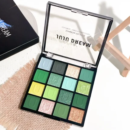 16 Colors Eyeshadow Palette, Koi Mermaid Palette, Wizard of Oz, Pearlescent Matte, Fine Glitter, Macaron Eyeshadow - Image 19