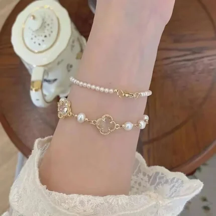5Pcs Set Gold/Silver Color Fashion Charm Bracelet Women Retro Glossy Geometric Metal Twist Chain Bangles Bracelet Set Jewelry - Image 101