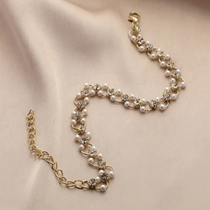 5Pcs Set Gold/Silver Color Fashion Charm Bracelet Women Retro Glossy Geometric Metal Twist Chain Bangles Bracelet Set Jewelry - Image 97