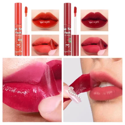 6PC/set Peel Off Liquid Lipstick 6 Colors Waterproof Lasting Matte Pink Lip Gloss Moisturizer Red Lip Tinted Makeup - Image 13