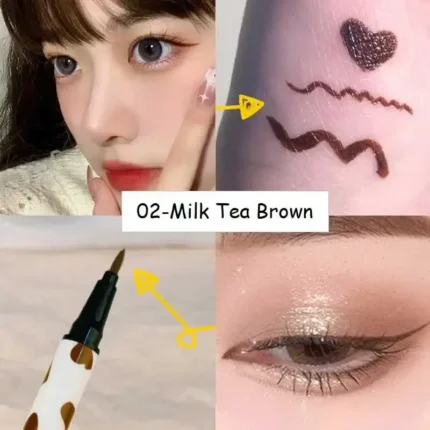 4 Colors Brown Lying Silkworm Liquid Eyeliner Pen Waterproof Big Eyes Makeup Smooth Quick-drying Women Cosmetics Beauty Tools - Image 10