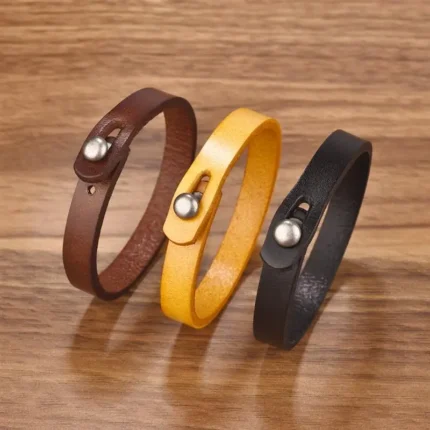 Jiayiqi Vintage Genuine Leather Wrap Cord Cuff Bracelet For Hand Wrist Wristband Men Woman Punk Bangle Couple Jewelry Gift - Image 31