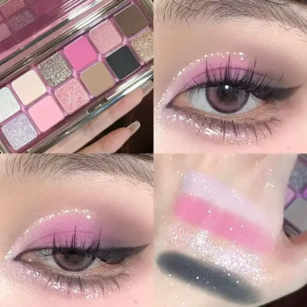 12 Color Eye Shadow Plate Matte Pearl Eyeshadow Girl Beginner Makeup Eyeshadow Tray Cosmetics makeup kit full professional - Image 12