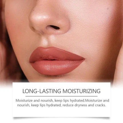 Peel off Lip Liner Lip Gloss Long Lasting Matte Waterproof Lipstick for Lips Non Stick Castor Oil for Moisturizing Lips Makeup - Image 4
