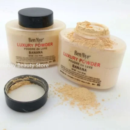 Banana Powder Smooth Loose Oil Control Face Powder Makeup Concealer Mineral Finish Powder Transparent Foundation Korea Cosmetics - Image 3