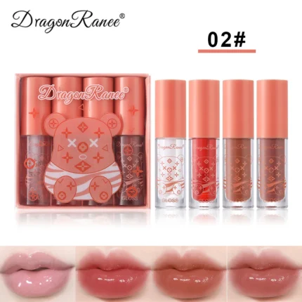 4 PCS Lip Ink Oil Set Hydrating Lip Gloss Pack Kit Moisturizer Waterproof Lip Tint Korean Makeup For Women Cosmetics - Image 6