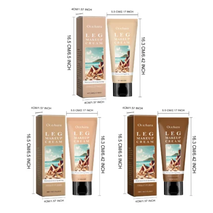 Leg Makeup Cream Concealer Long Lasting Waterproof Anti Transfer Even Skin Tone Glow Enhancer Wheat Tan Brown Foundation Lotion - Image 13