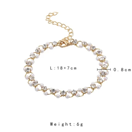 5Pcs Set Gold/Silver Color Fashion Charm Bracelet Women Retro Glossy Geometric Metal Twist Chain Bangles Bracelet Set Jewelry - Image 100
