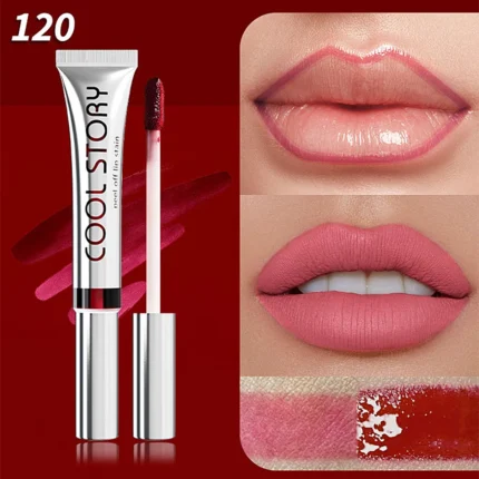 Peel off lip glaze, matte non-stick cup tearing lip gloss, lip liner solid color lipstick lasting color retention - Image 12