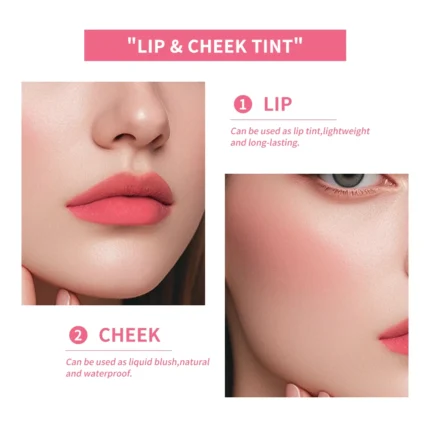 6Colors Water Lip Stain Moisturizing Lip Glaze Long Lasting Lip Ink Face Lip Dual Purpose Waterproof Liquid Cosmetic Makeup - Image 3