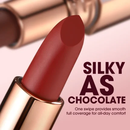 O.TWO.O Matte Lipstick Long Lasting Waterproof Lip Stick Smudge-free Classic Highly Pigmented Velvet Finish Lip Tint Makeup - Image 3