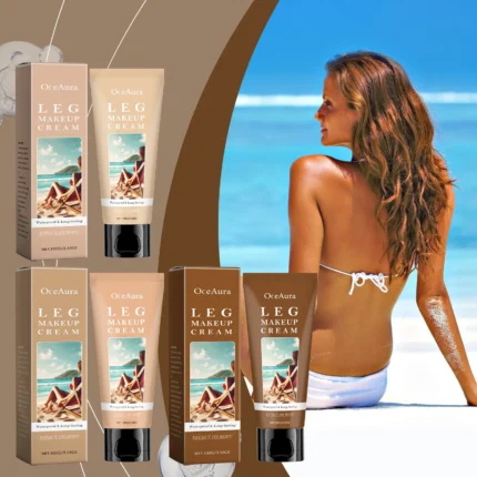 Leg Makeup Cream Concealer Long Lasting Waterproof Anti Transfer Even Skin Tone Glow Enhancer Wheat Tan Brown Foundation Lotion - Image 3