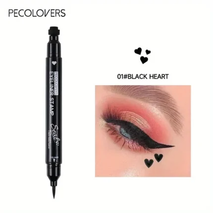 Double Head 2 in1 Liquid Eyeliner Moon Star Heart Butterfly Shapes Tattoo Stamp Quick To Dry Eye Liner Pencil Makeup Tool - Image 10